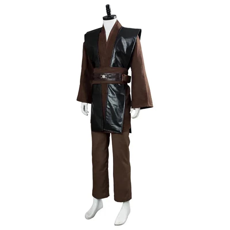 ♥ New Cosplay Anakin 2025 Costume for Adults, Brown Knight Uniforms with Belt, Outfit for Halloween and Carnival ★ Bear House