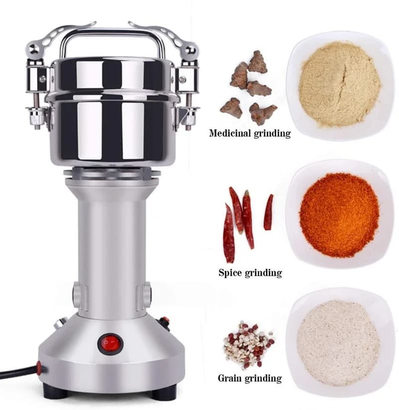 Macinacaffè elettrico da 150G macinaspezie macinacaffè elettrico grani fagioli noci spezie grano miscelatore di erbe in polvere smerigliatrice per alimenti secchi