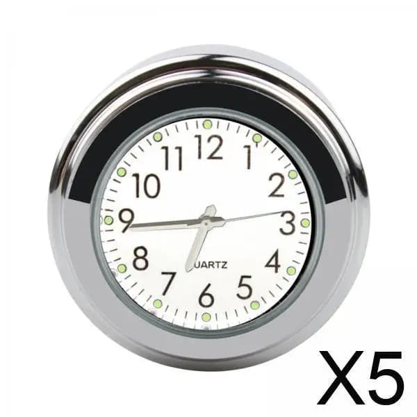 Orologio da montaggio su manubrio Modifica termometro con quadrante in lega di alluminio impermeabile per moto Cruiser Buggy