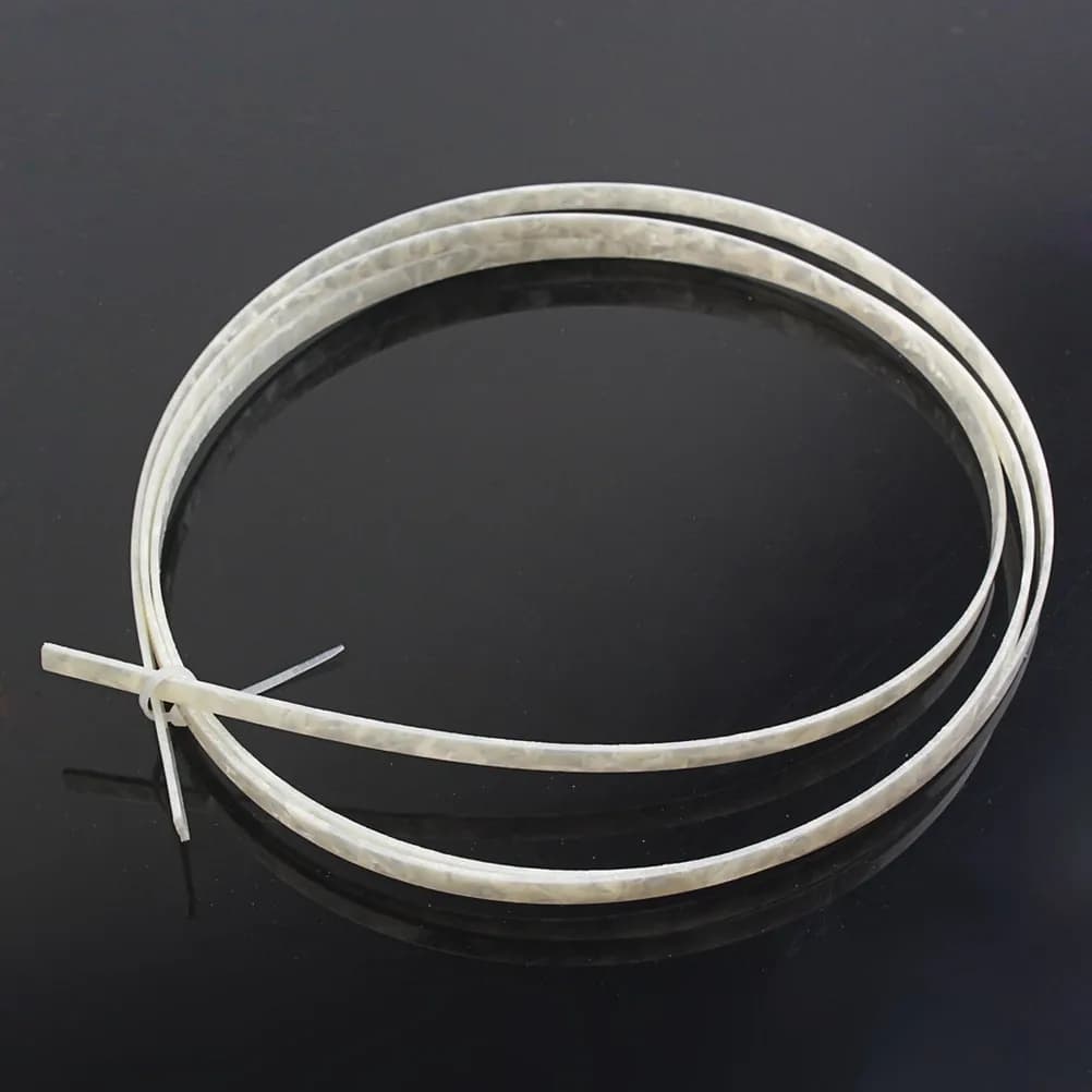 Strisce di Celluloide Lucidate Bianche Naturali da 6 mm per Bordature di Chitarre Acustiche, Classiche, Ukulele, Mandolini e Parti Fai-da-te del Corpo
