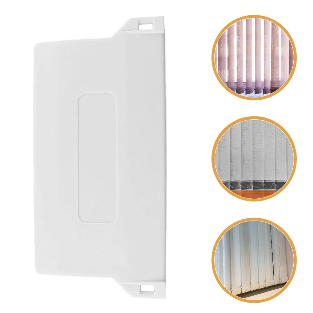 5Pcs Vertical Blind Bottom Weight Plates Pom Plastic Replacement Slats for Repairing Damaged Blinds Heavy-Duty Straight Line