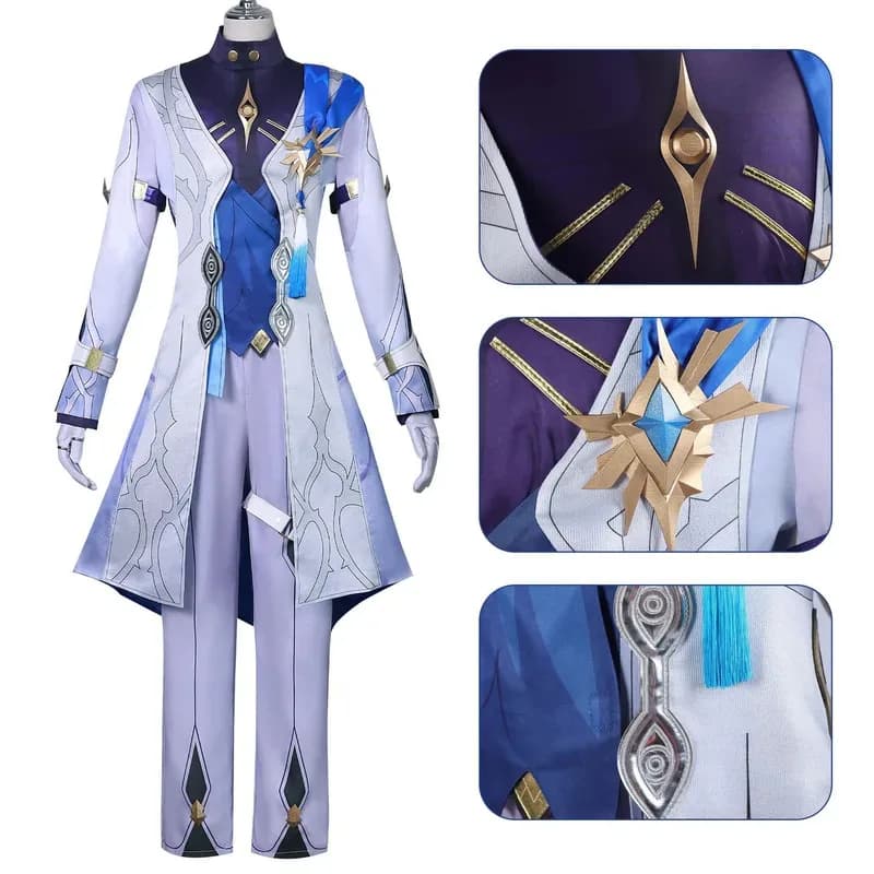 NewSunday Gioco Honkai Star Rail Mr. Sunday Costume Cosplay Abiti uniformi Parrucca Scarpe Prop Anime Giochi di ruolo Abitib;3's,6.e;