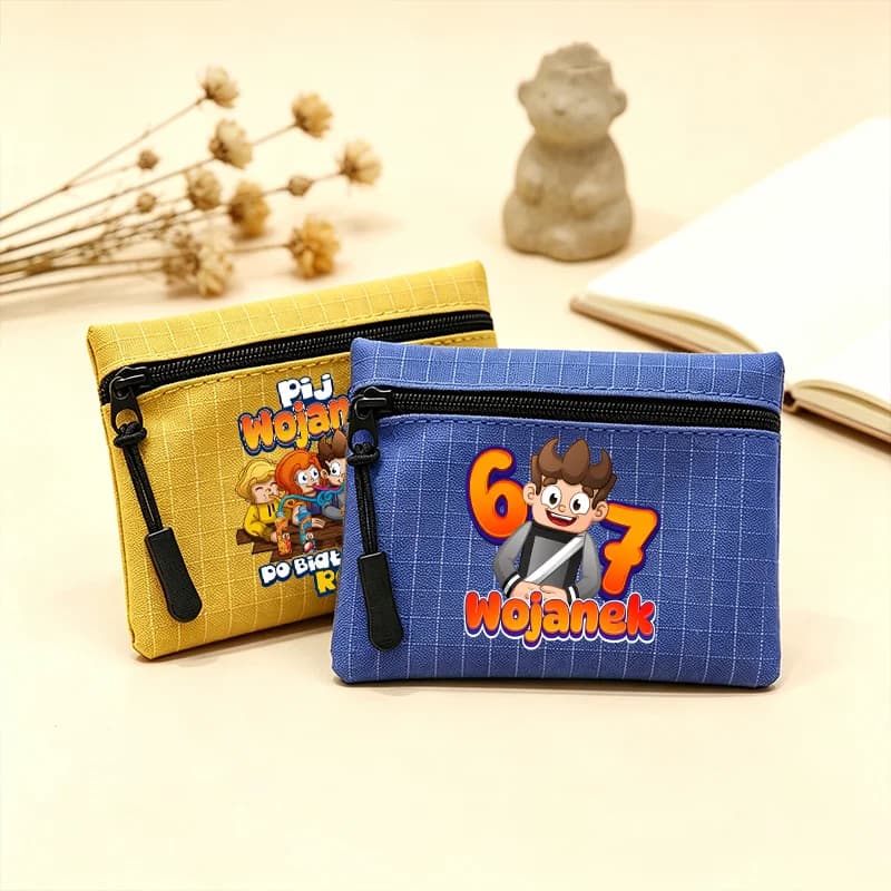 Portamonete Wojans Team con Stampa Cartoon, Simpatico Portatile, Custodia Sottile Quadrata per Chiavi e Auricolari, Mini Portafoglio, Borsa Decorativa, Regalo