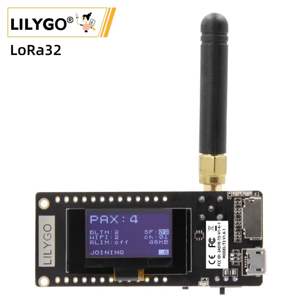 LILYGO ® TTGO LoRa32 V2.1_1.6 Versione 433/868/915Mhz ESP32 LoRa OLED Scheda SD da 0,96 pollici Modulo wireless WIFI Bluetooth ESP-32 SMA