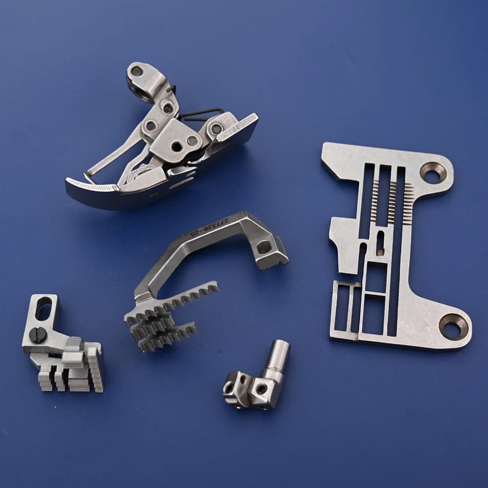 PEGASUS EX Five Thread Extra Thick Material Needle Plate Teeth Presser Foot Needle Clamp Sewing Machine Part 277524T60 / 277122