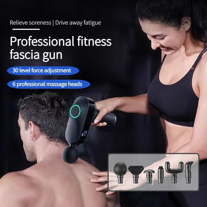 Multi functional muscle relaxation vibration massager, professional grade brushless electric fascia gun for massage athletes