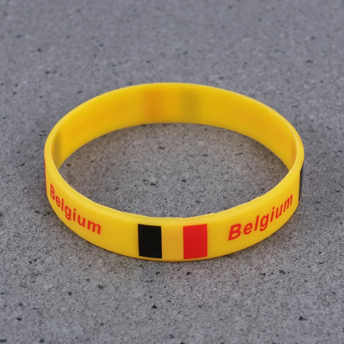 5Pcs Flag Printed Silicone Wristband National Pride Bracelet for Soccer Events Football Cheer Team