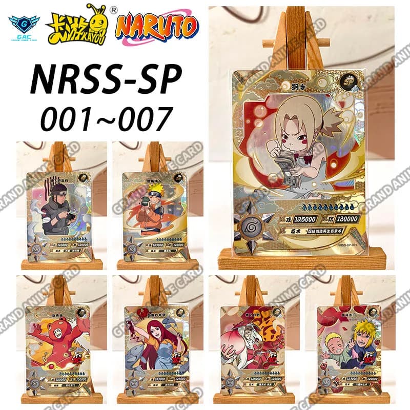 Kayou Genuine Anime Naruto Card NRSS SP Serie completa No.001-007 Carta singola Carta rara Tsunade Collezione Gioco Giocattolo per bambini Regalo