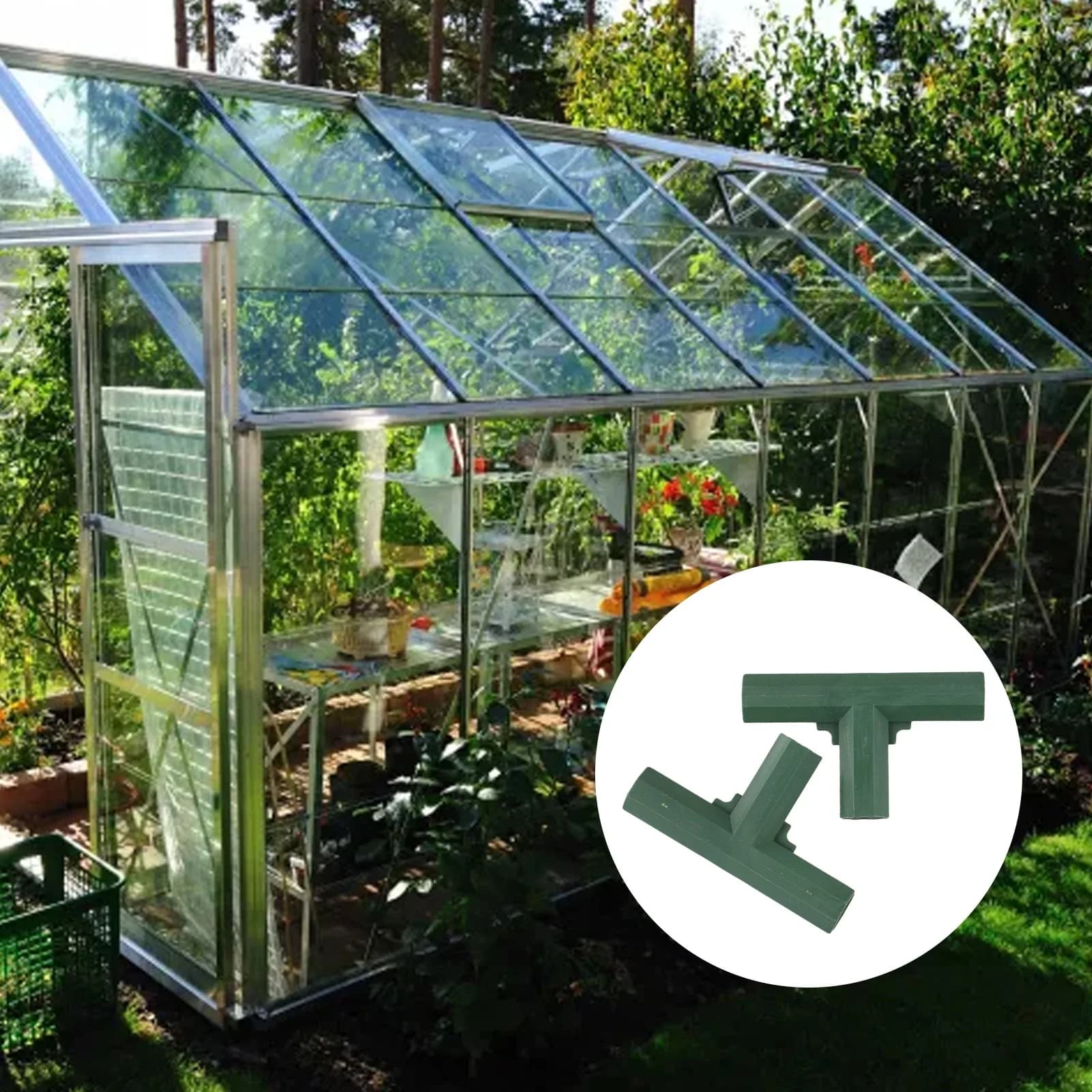 Set di Connettori per Tubi (12 pz) Comodamente Confezionati per Progetti Fai-da-Te, Inclusi Strutture da Giardino, Dimensione 16mm