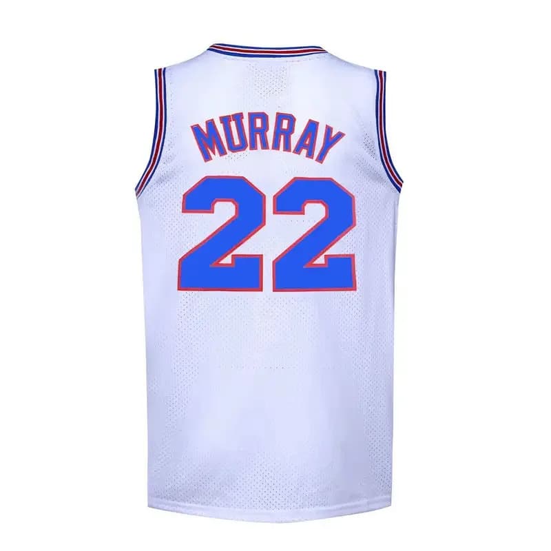 Cosplay Costumes by CyMovie Space-Jam Tune-Squad # 23 # 1 BUGS # 10 LOLA # 22 Murray Bunny Basketball Shirt for Adult Man with Sewn Number