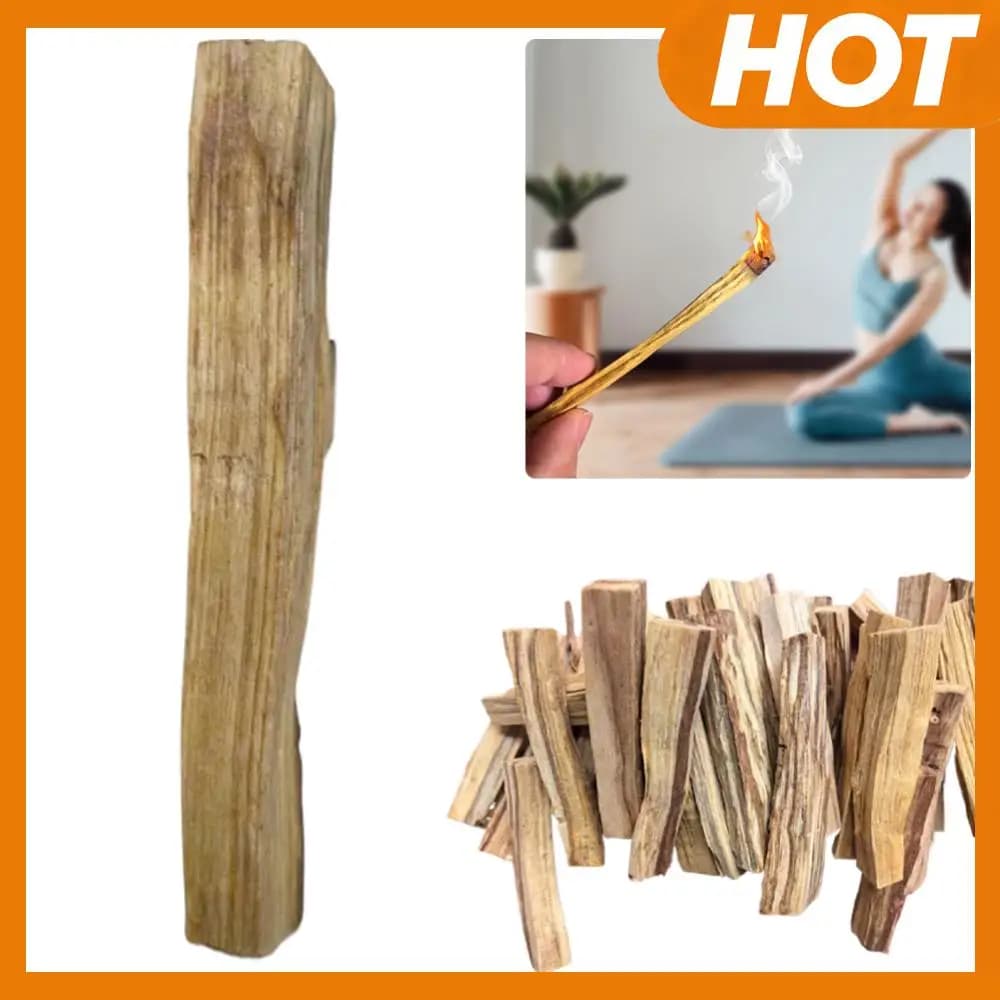 Bastoncini di Incenso Naturale Palo Santo Purificanti Curativi Antistress Diffusore di Aromi in Legno Bastoncini per Purificazione per Casa e Soggiorno