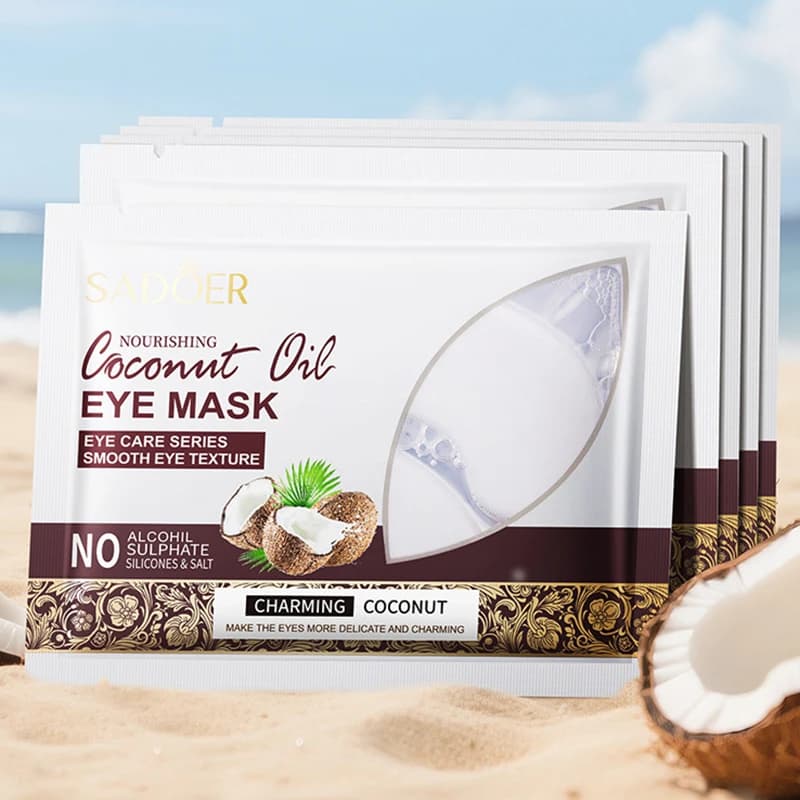SADOER Coconut Eye Mask Anti Eyewear Remove Eye Bags Anti-aging Rugs Hydrating Whitening Eyes Skin Care