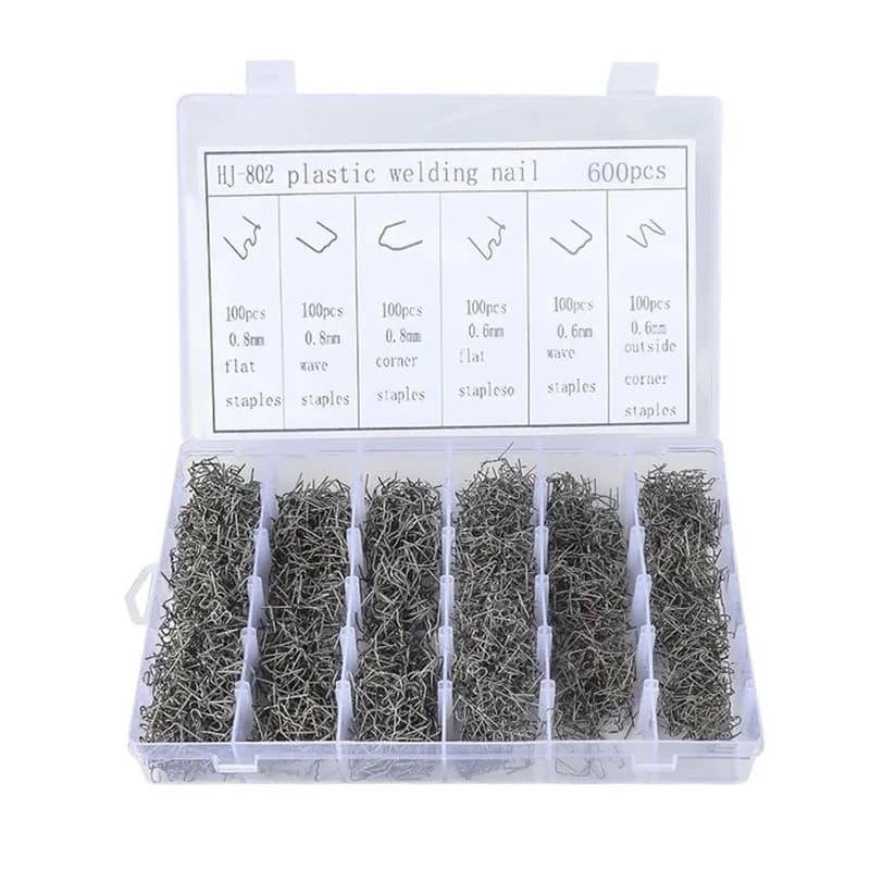 600PCS Cucitrice A Caldo Graffette Per Saldatore di Plastica Automotive Macchina di Riparazione di Plastica Filo di Saldatura Paraurti Auto Riparazione di Saldatura 2030
