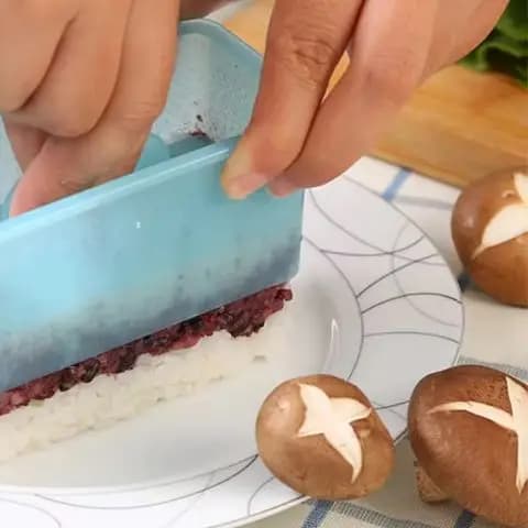 Hawaiian Musubi Mould with small rice shovel without stick Kit to make sushi Onigiri Lunchon Meat press for camping kitchen