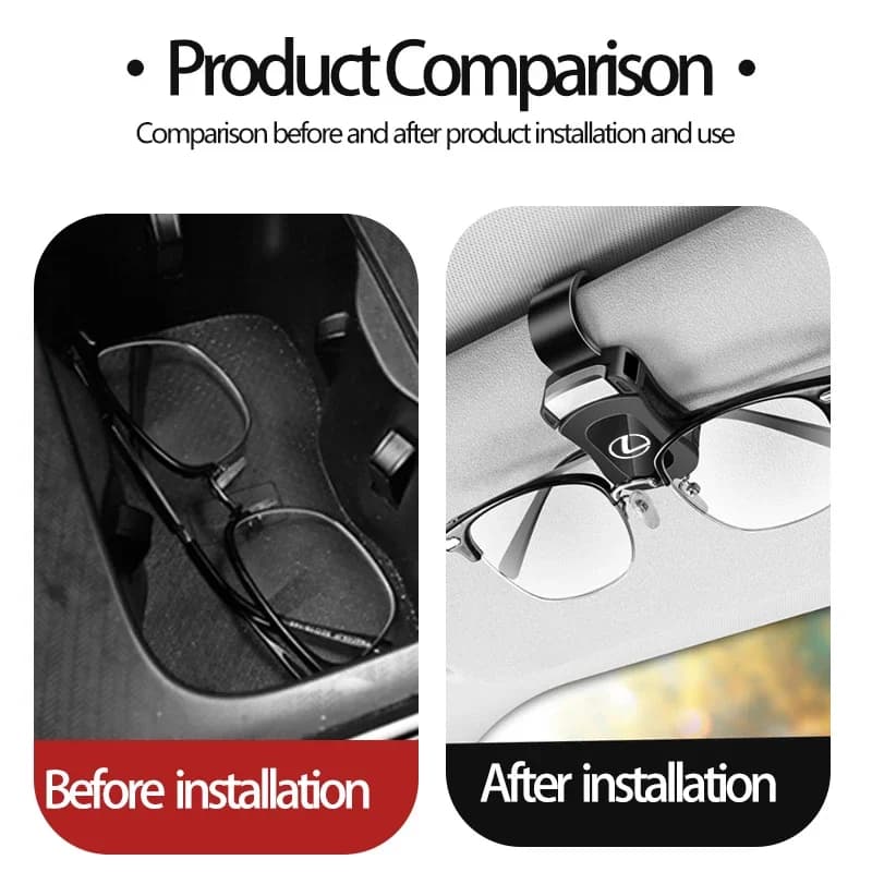 For Lexus Car Interior Sunglasses Eyeglass Holder Glasses Storage Clip Accessories IS350 ES350 IS250 IS460 IS220h IS300 LX570