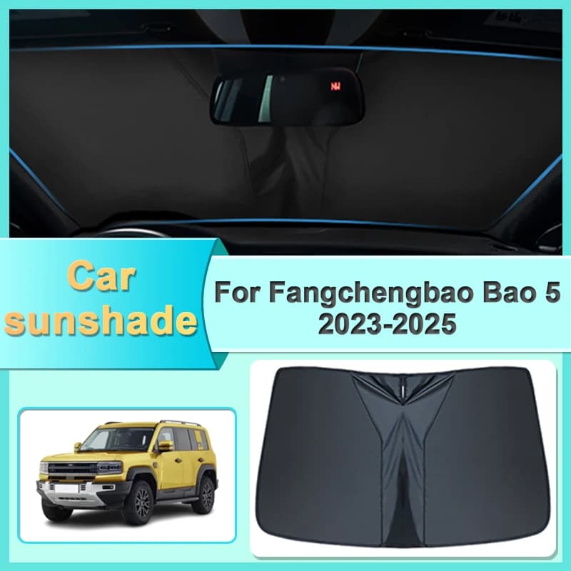 Parasole Auto per Fangchengbao Bao 5 Denza B5 2023 2024 2025 - Protezione Solare e Isolamento Termico