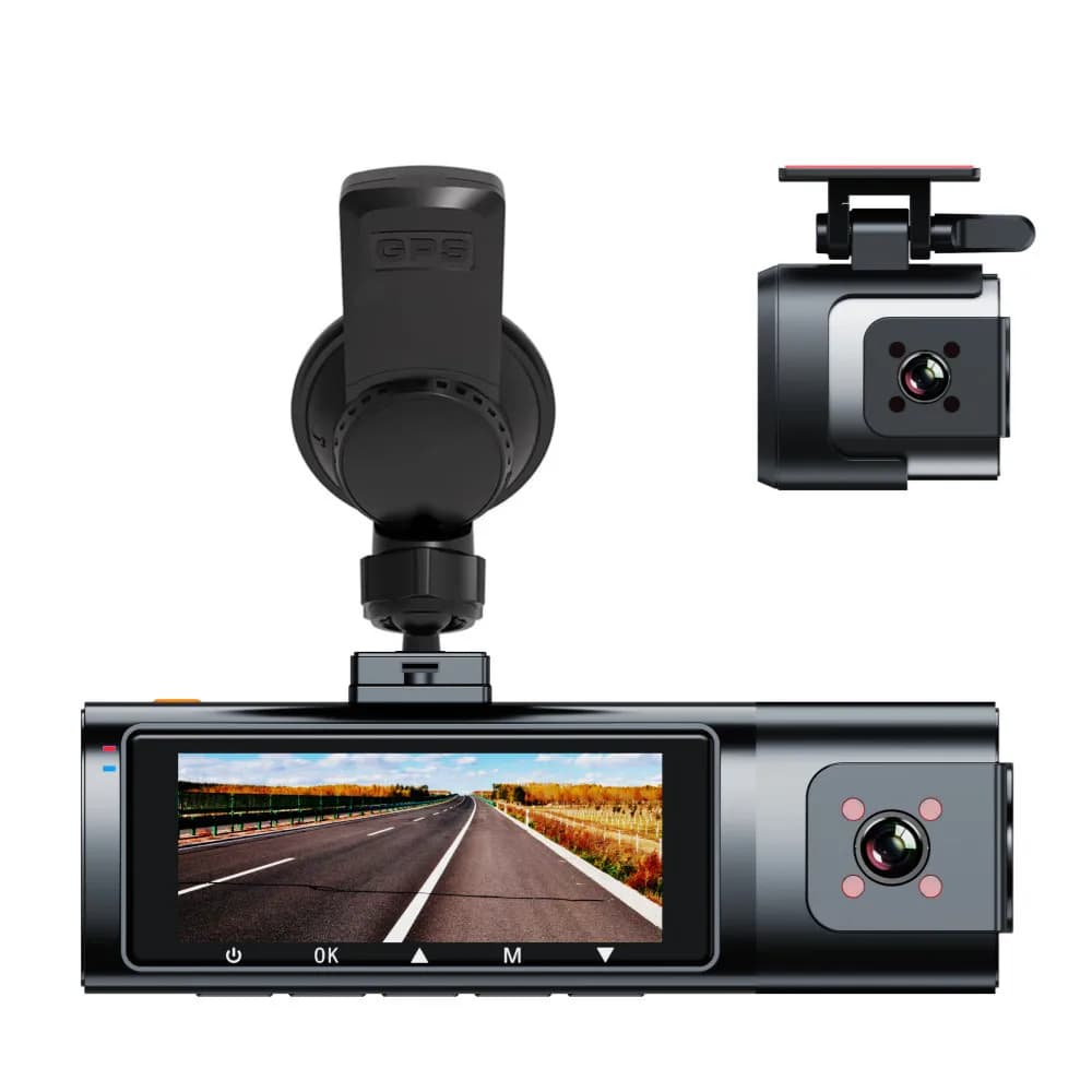 Hot Selling High Quality 4K IPS Car GPS Dashcam 5G WIFI DVR Full HD Night Vision 3 Cameras 140-110 Angle Universal