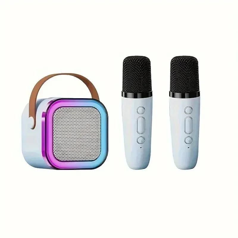 Karaoke Machine with Wireless Microphones, PA Speaker Portable for Home Song, Bluetooth Gift for Children