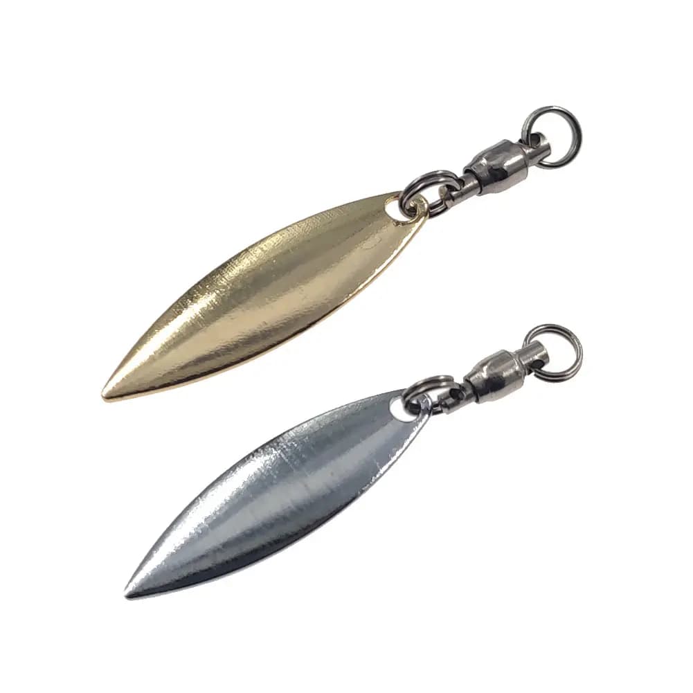 10 pz Pale Foglia di Salice Spinner Esca Richiamo di Pesca Accessori Cuscinetto A Sfere Girelle Richiamo per Spinnerbait Buzzbait Bass Lure