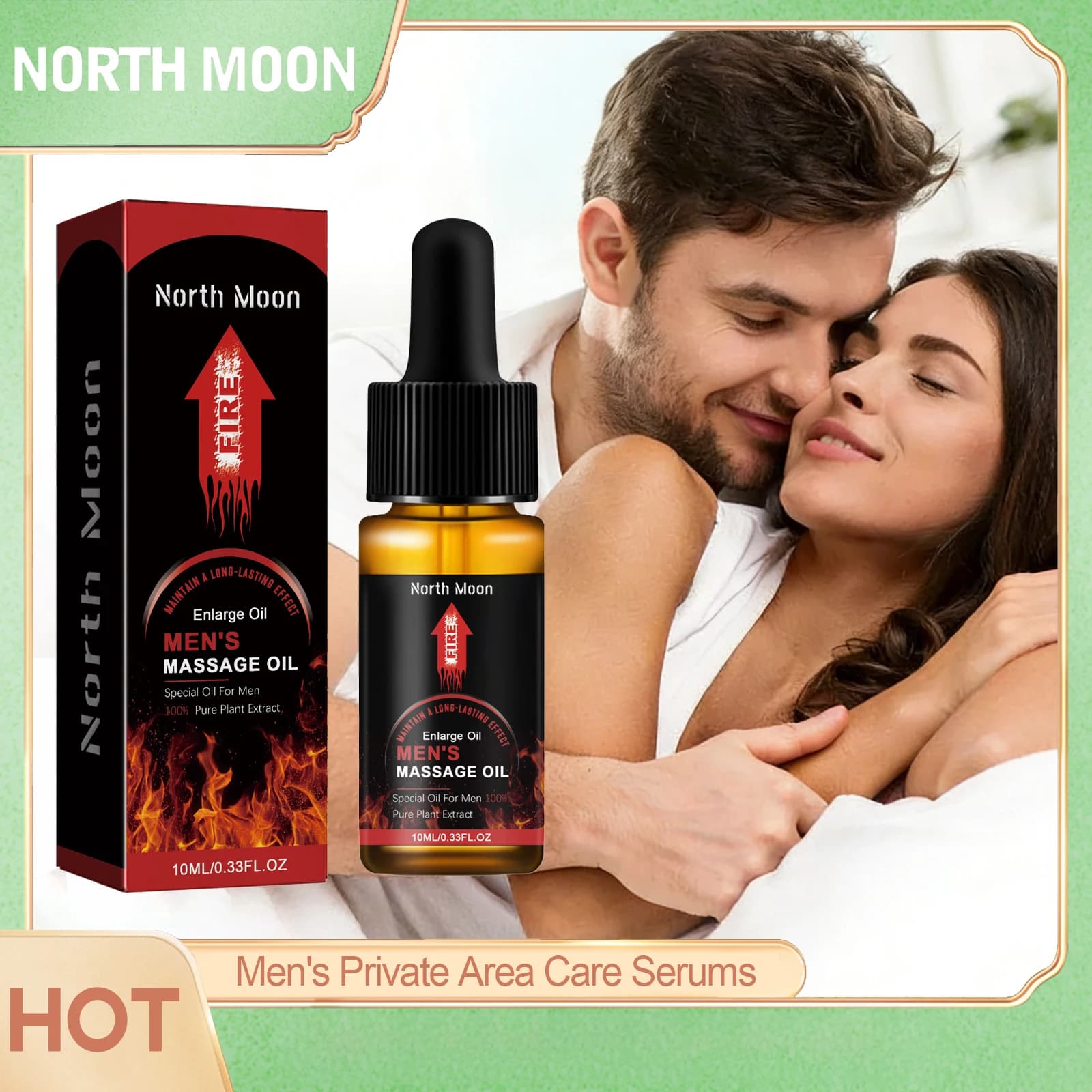 Olio da Massaggio per Uomo, Attrae le Donne, Fragranza a Lunga Durata, Aumenta la Fiducia, Migliora la Passione, Oli Essenziali con Feromoni