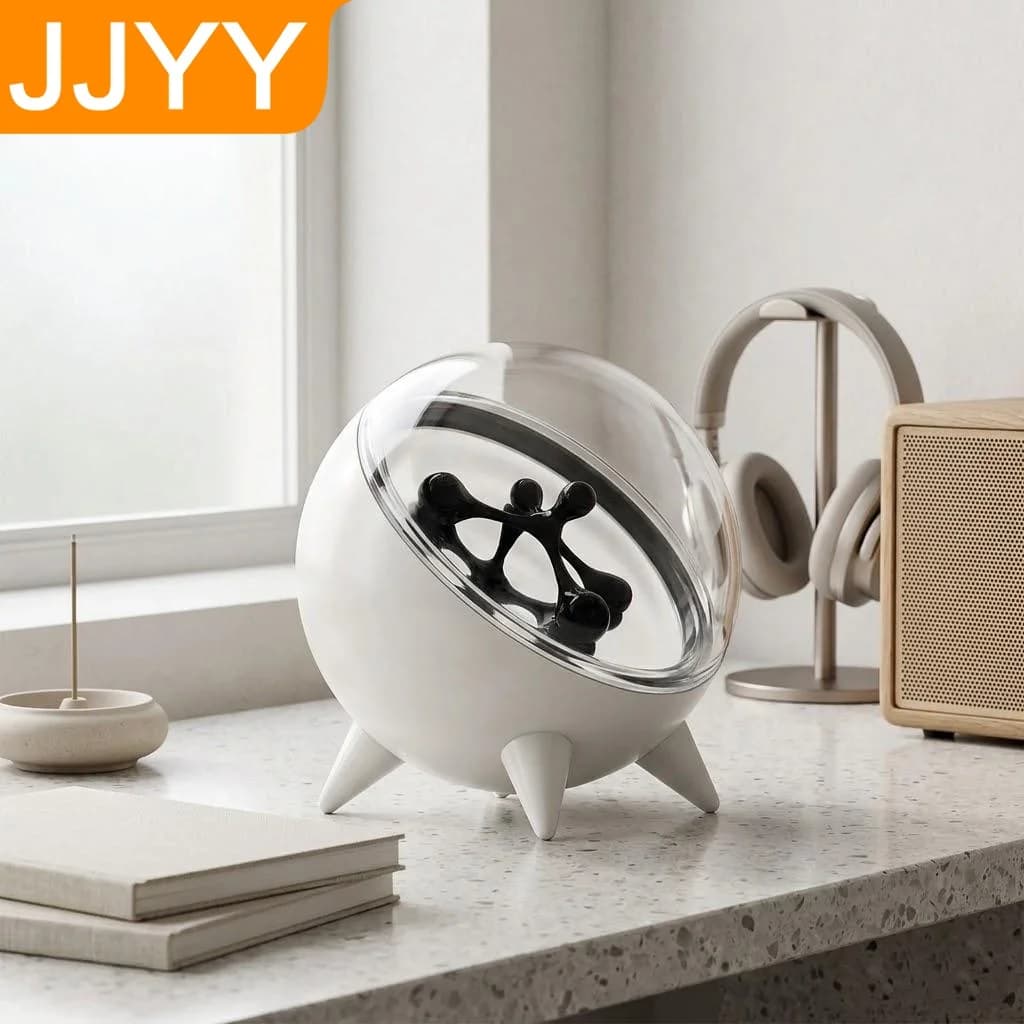 Lampada Musicale a Fluido Magnetico Reattiva al Suono per Visualizzazione Musicale, Compagna di Lettura, Decorazione Scrivania, Luce d'Ambiente per Casa e Ufficio