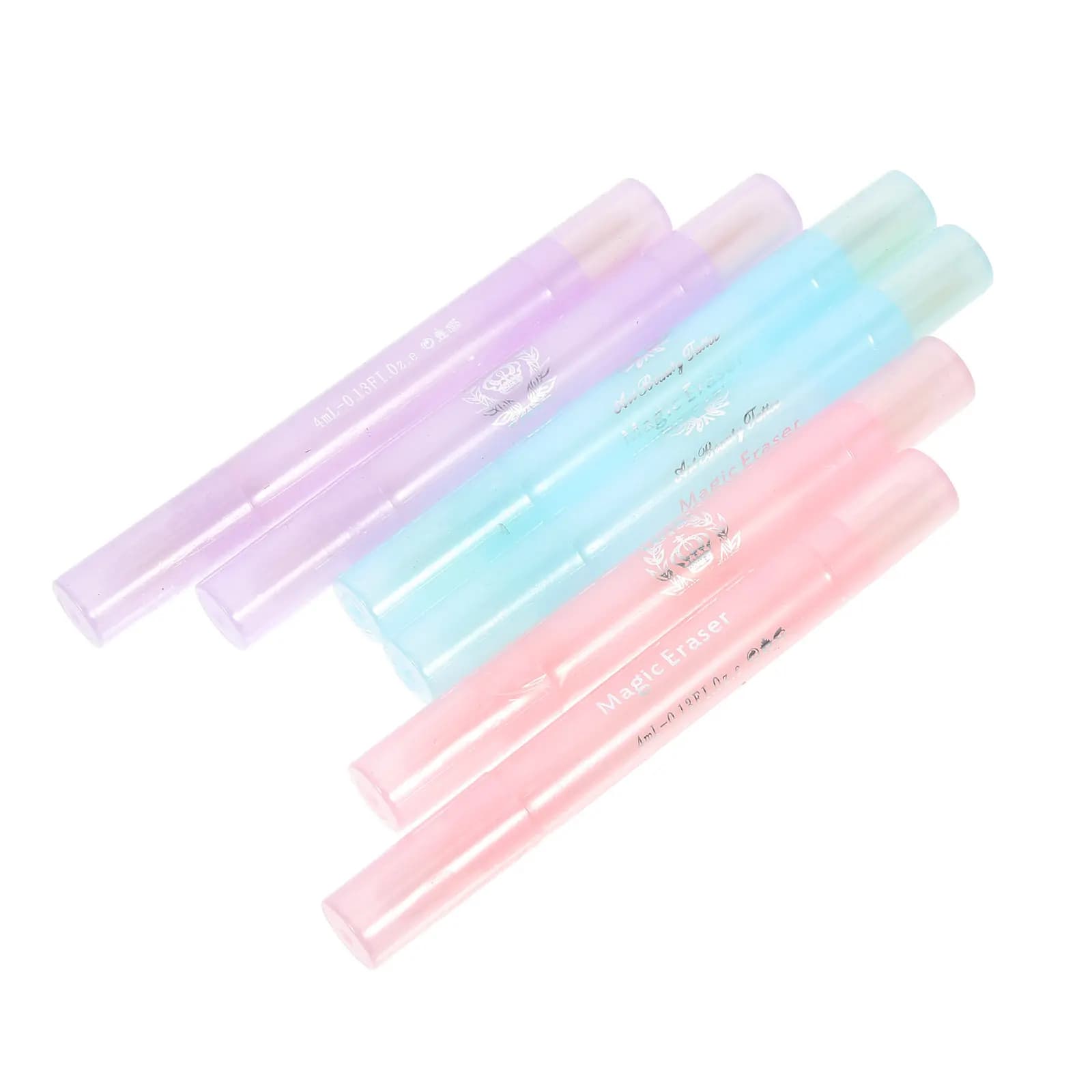 Set di 6 Penne per Rimozione Smalto, Materiale Premium, Facile da Impugnare, Strumento Portatile per Correzione Nail Art, Accessorio per Manicure, Pulizia Bordi e Smalto