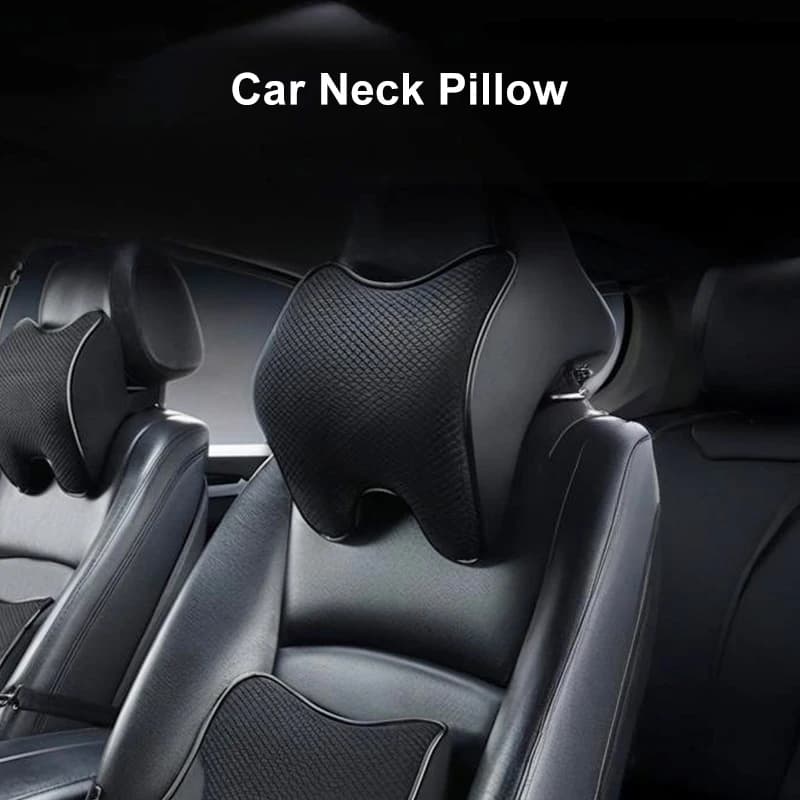 Cuscino per il collo dell'auto in memory foam Cuscino poggiatesta ergonomico e traspirante per protezione universale per il supporto del sedile automatico da viaggio a lunga guida