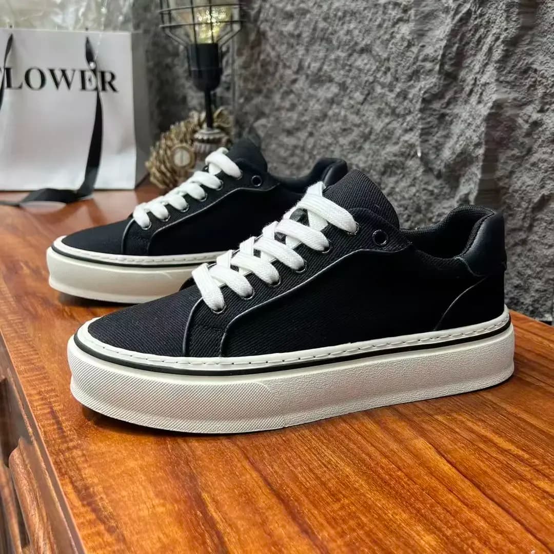 2026 New Summer Men Casual Sports Shoes, Breathable Thick Sole Canvas Shoes, Anti-Slip Wear Resistant Outdoor Skate Shoes