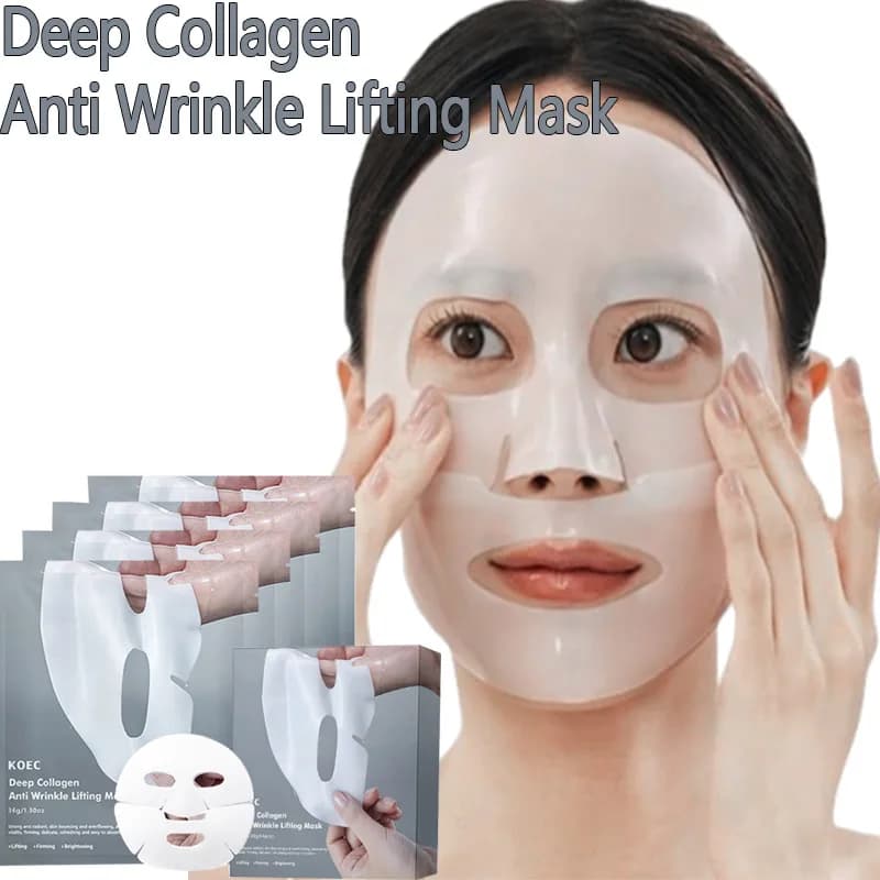 Deep collagen anti-wrinkle lifting mask Collagen face mask at night, Deep collagen mask to lift Hydrating