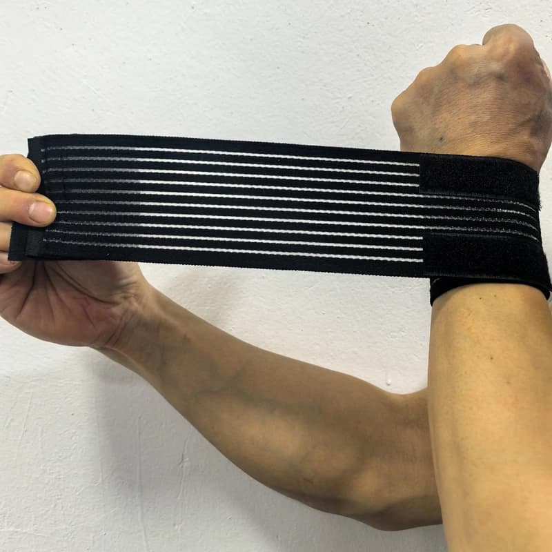 JASONTUTU 1PC Fasciatura elastica in cotone Polsino sportivo per le mani Supporto per palestra Tutore per polso Avvolgere tunnel carpale