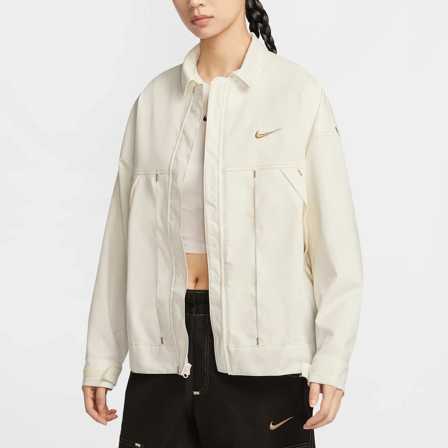 Nike genuine new women's fashionable and simple sports collar jacket jacket IB5588-133