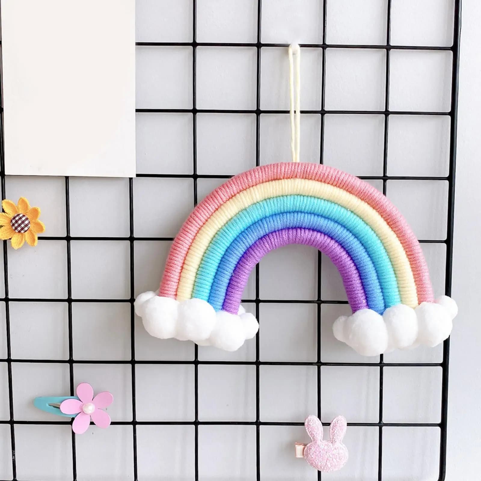 Hanging, Art, Handmade Macrame Woven Decor for Nursery Kids Children Room And Home Ornament, Gift