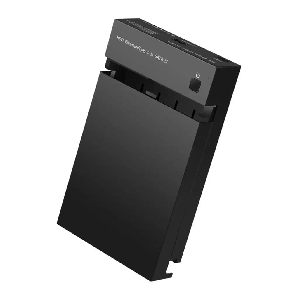 3.5 inch External Hard Drive Enclosure USB-A TO SATA HDD CaseA 12V/2A Power Adapter 10Gbps Built-in Power Supply Hard Disk Base