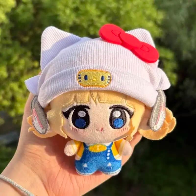 Peluche Overwatch Juno da 10 cm, simpatico pupazzo in cotone del personaggio Juno del gioco OW, giocattolo, ciondolo per zaino, regalo per i fan dei giocatori di Overwatch