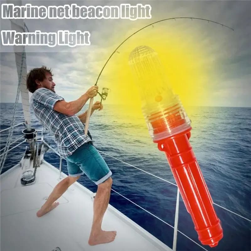【ACCESSORI ELETTRONICI】Faro elettronico per barche, Faro impermeabile per barche, Per reti da pesca, Boe, Segnali di emergenza, Guardia costiera M
