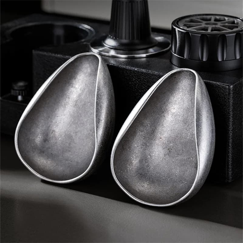 Stainless Steel Coffee Beans Dosing Cup Trays Plate Raw Bean Weighing Plate Coffee Dosing Vessel Espresso Coffee Accessories