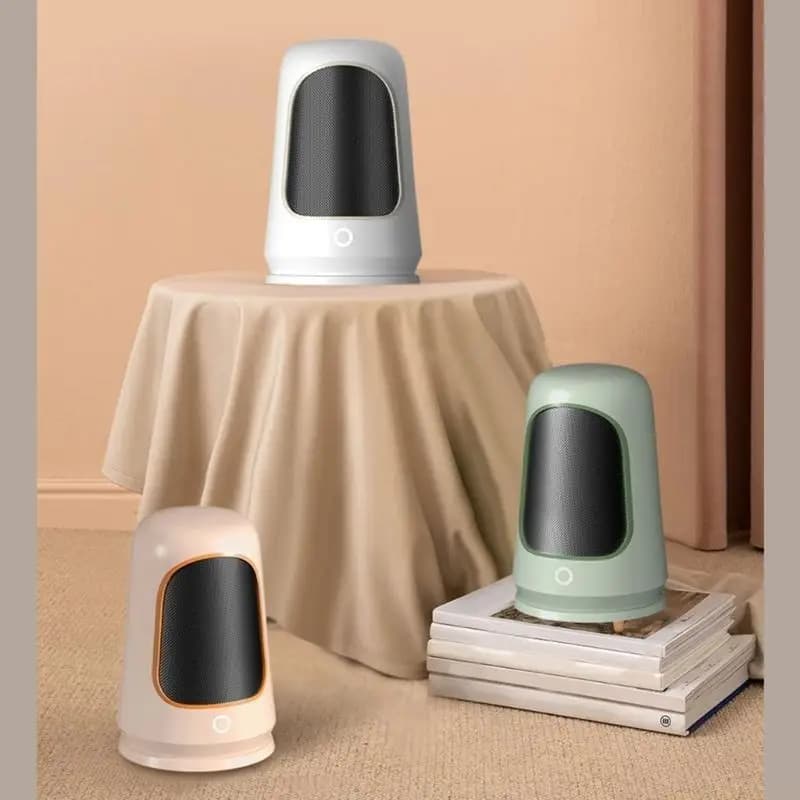 D0AB Termoventilatore portatile per ufficio e uso domestico Comodo dispositivo riscaldamento riscaldatore elettrico