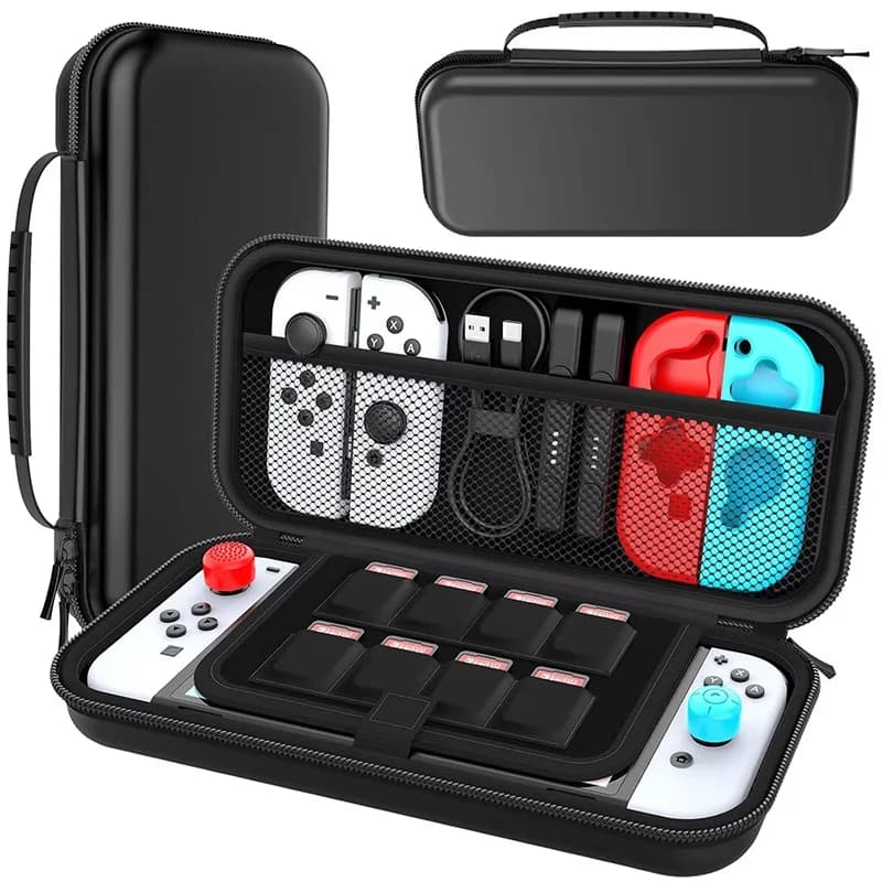 Custodia Rigida Portatile per Switch 2 con Tracolla, Borsa Protettiva Compatibile con Accessori Nintendo Switch