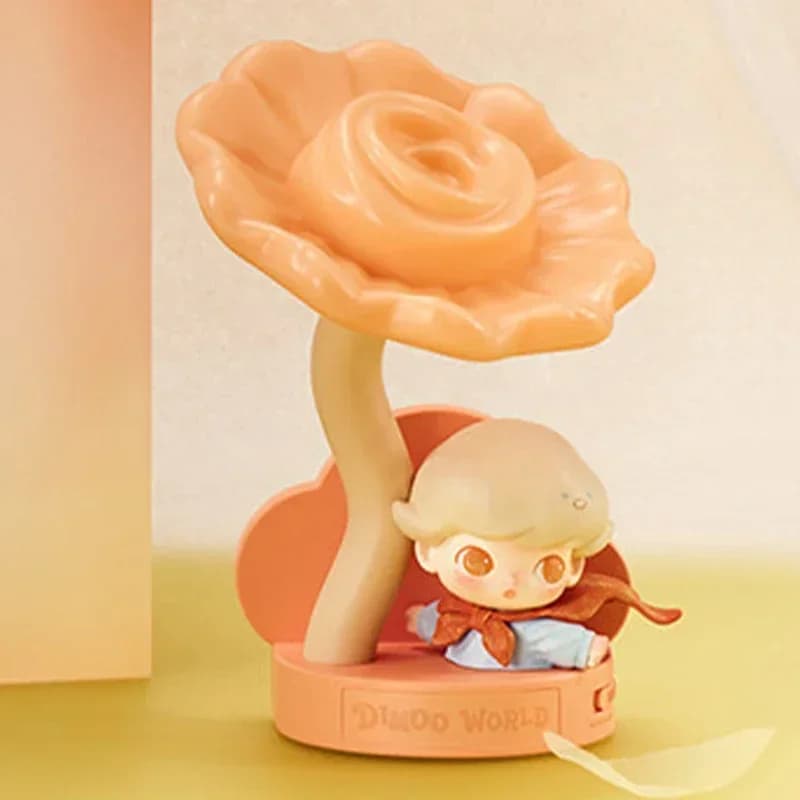 POP MART Dimoo Moments In Bloom Series Night Light with Motion Sensor Mystery Box Original Blind Box Surprise Toys Ornament Bag Statuette