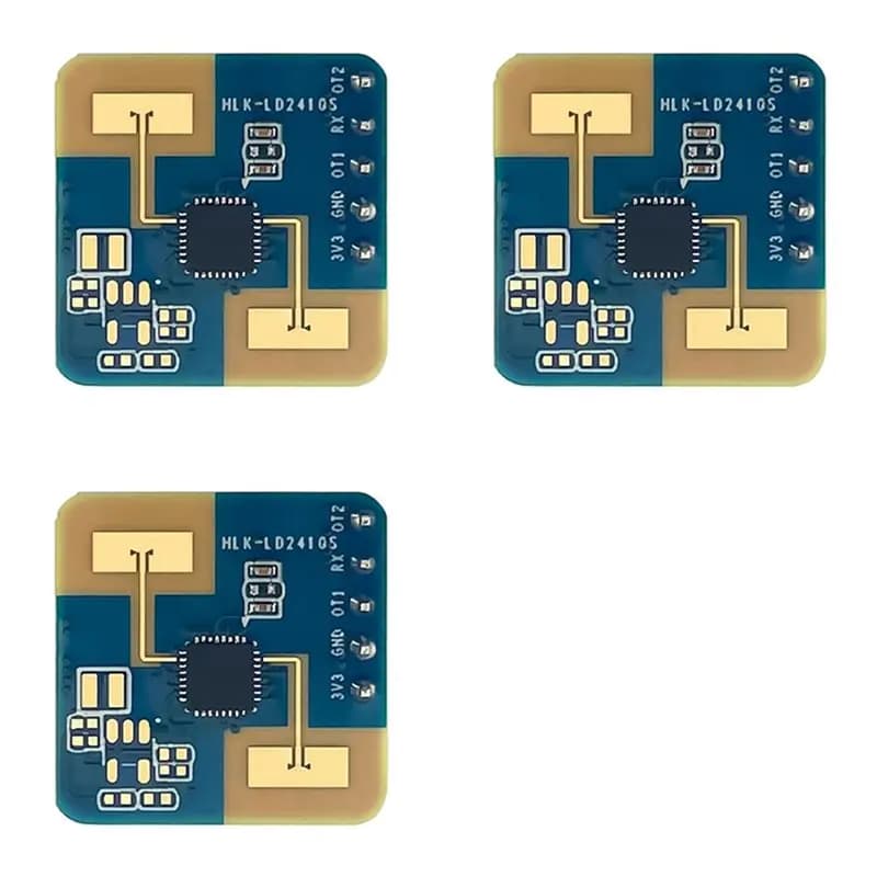 3X Modulo Sensore Radar di Rilevamento Movimento LD2410S 24GHz, Sensore di Presenza Umana per Casa Intelligente