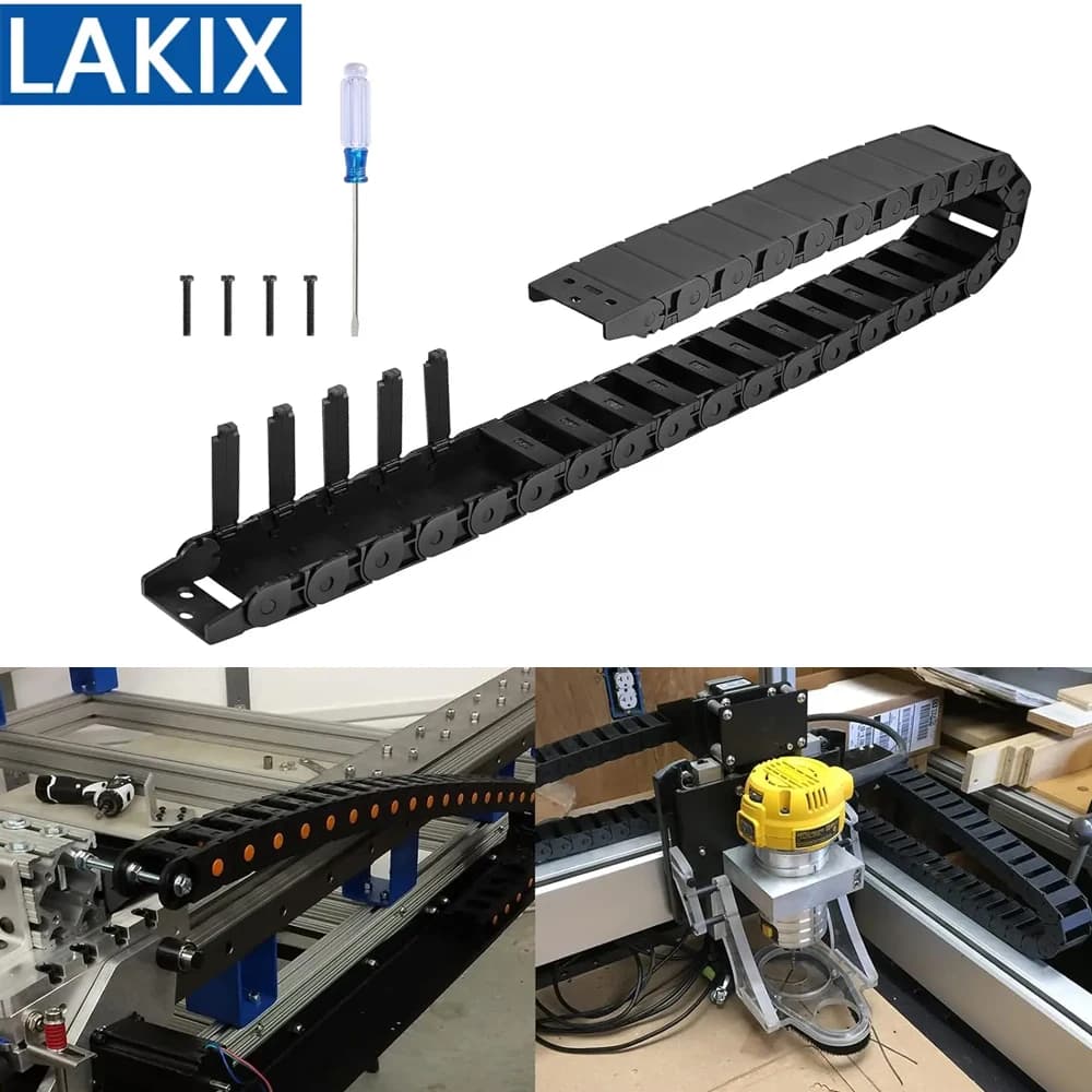Cable Drag Chain R55 R38 Semi-Enclosed Cable Chain Wire Carrier For CNC 3D Printer Laser Cutting Machine CNC Router