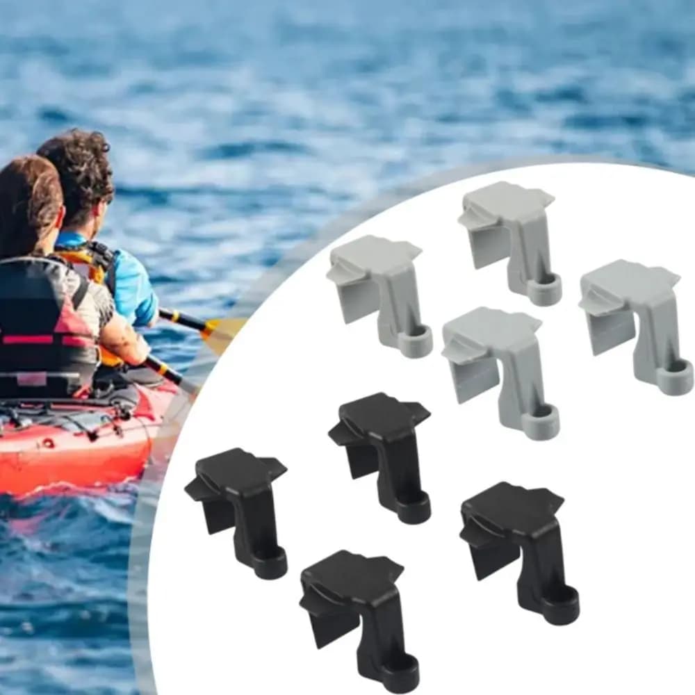 Paraurti per Barche Resistente ai Raggi UV, Design Robusto, Gancio in Nylon Nero, Clip Regolabili per Paraurti e Binari Quadrati, per Attracco