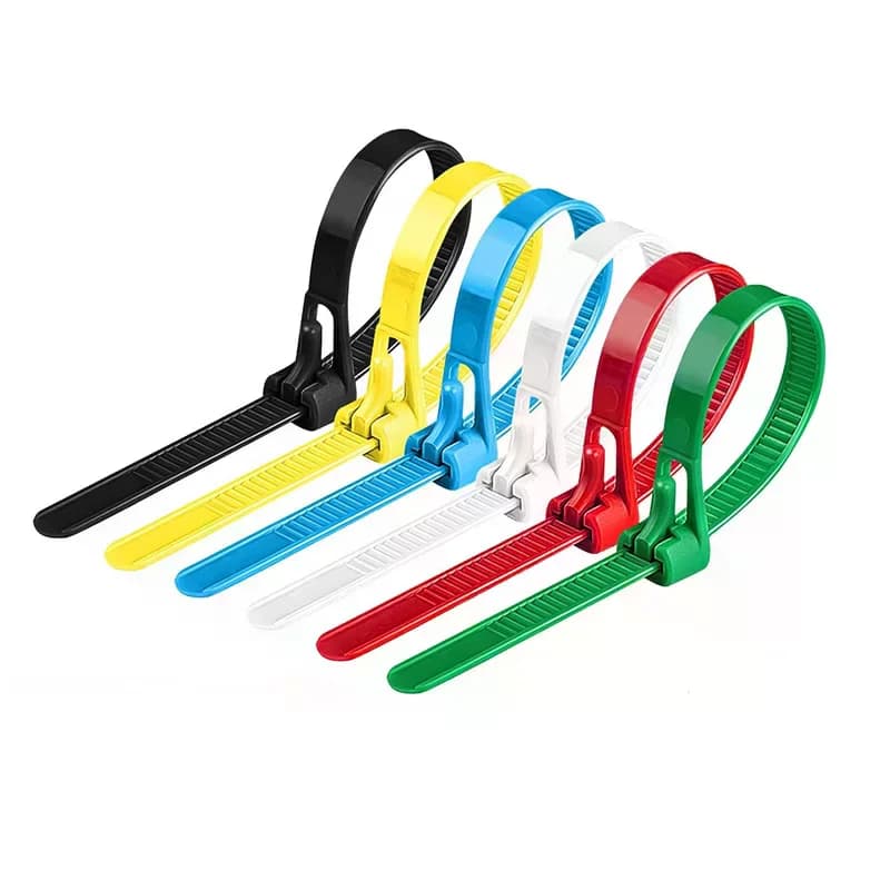 200 Pezzi Fascette Riutilizzabili per Cavi, Chiusure in Nylon Rimovibili e Riciclabili, Colori Assortiti