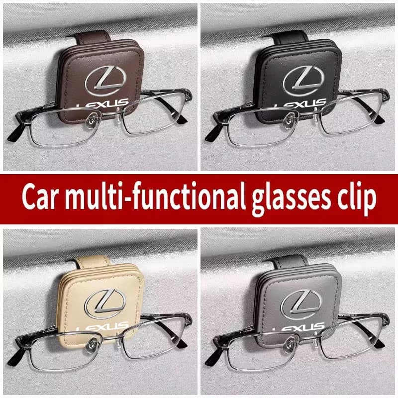 Adesivo per auto, porta occhiali da sole magnetico in pelle, clip porta biglietti per LEXUS RX300 RX330 RX350 IS250 LX570 IS200 IS300 LS400