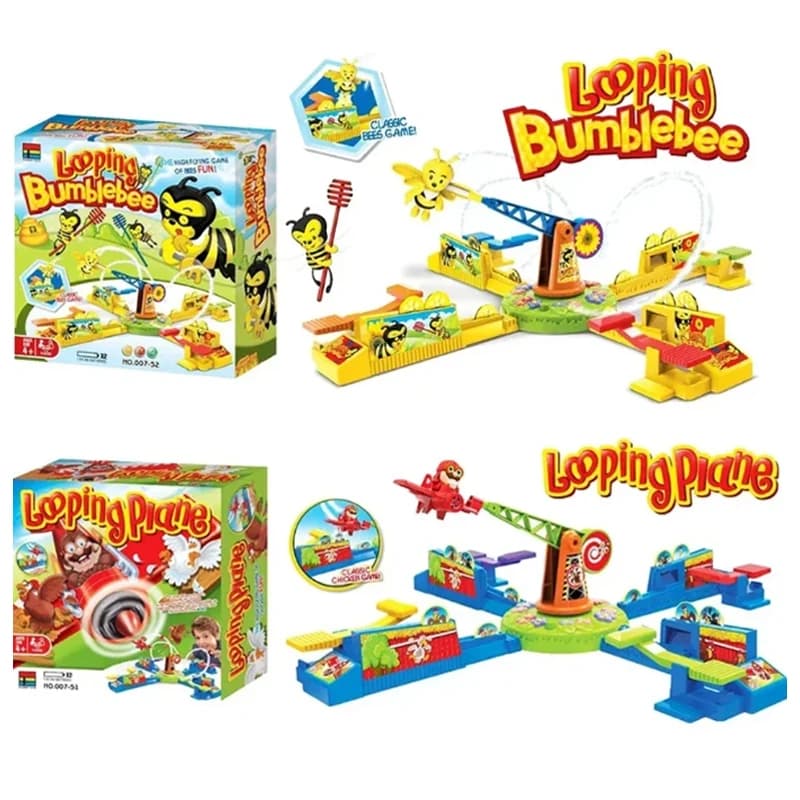 Rotating Airplane Chicken Stealing Game, Eagle Catching Chicks, Multiplayer Interactive Tabletop Game, Loop Airplane Game