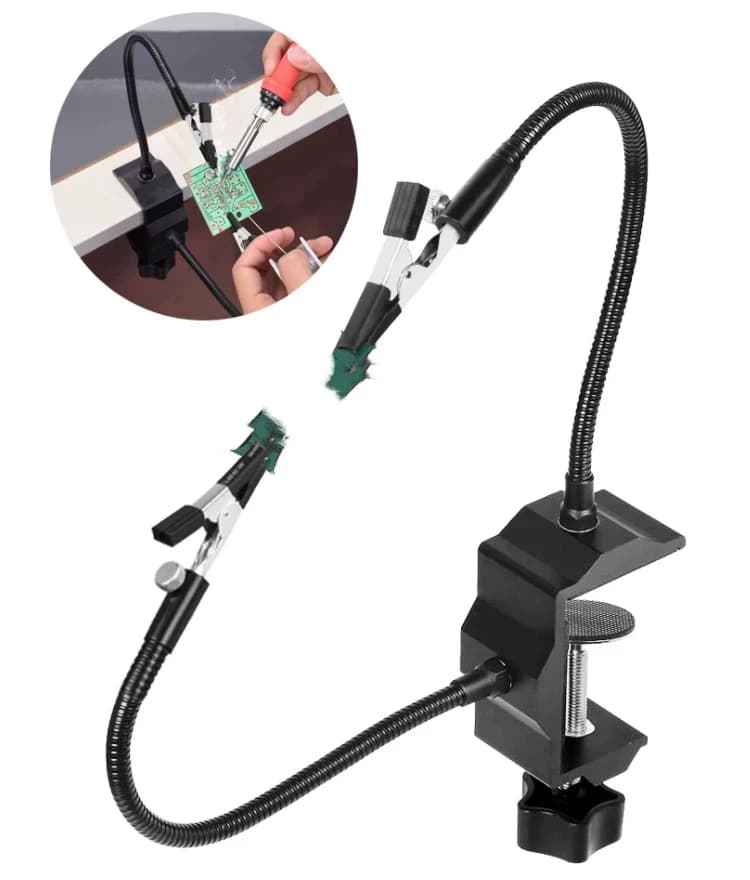 Welding station fixture, PCB circuit board holder, electro-iron soldering welding auxiliary tool, bracket, universal fixture tab