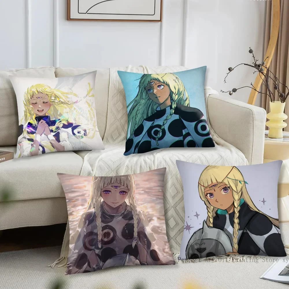 Eupha Anime Gioco M-Metaphor Refantazio Federa Cuscino quadrato Camera da letto Divano Tempo libero ComfortCarLivingRoom Decorazione della casa 40X40