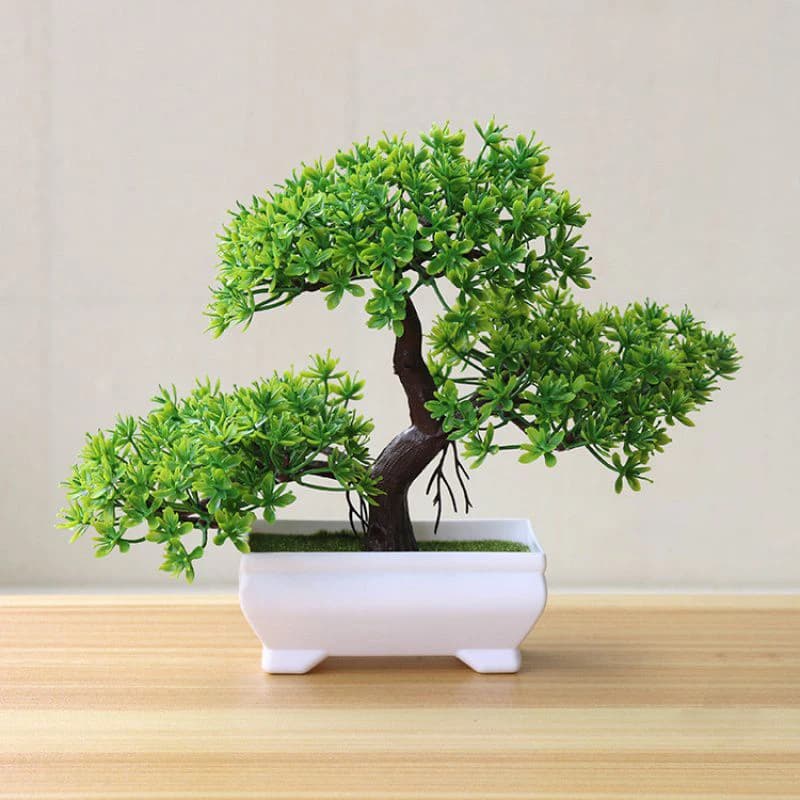 Artificial Tree Bonsai Simulation Plants Vase Plants for Garden Table Decoration House Bedroom Decoration Outdoor Fin Plant Ornaments