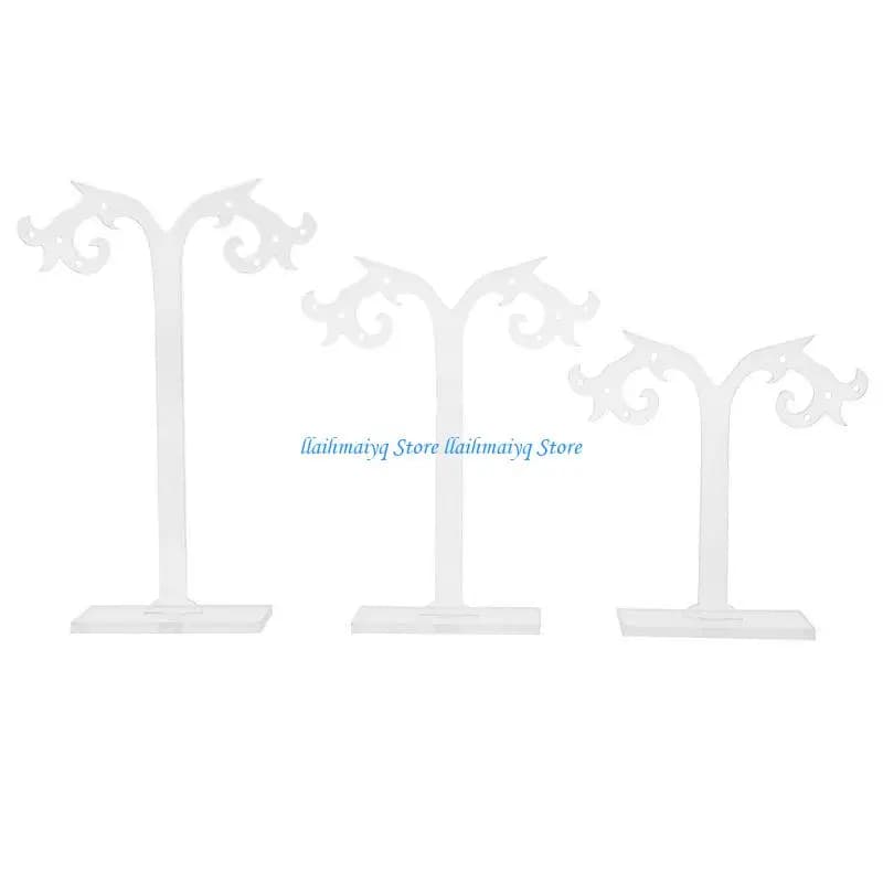 573B Acrylic Earrings Stand Holder Tree-shape Ear Display Rack Jewelry Stand
