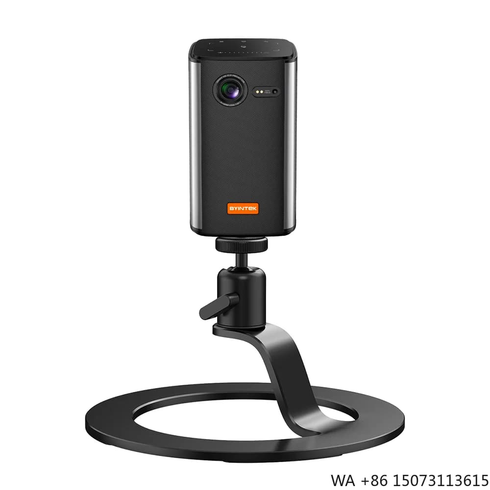 Supporto Universale da Tavolo per Proiettore, Forma Rotonda, Carico Massimo 5KG per Mini Proiettori Portatili